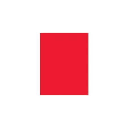 Bubblefast 8 1/2 x 11'' Fluorescent Red Rectangle Laser Labels-1 Label per Sheet BFLL185RD