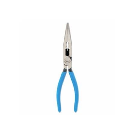 Channellock Coated Long Nose Plier, Straight Needle Nose, High Carbon Steel, 7.81 OAL 140-E318-BULK