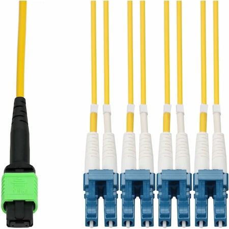 Add-On This Is A 15M Mpo (Female) To 8Xlc (Male) 8-Strand Yellow Riser-Rated ADD-MPO-4LC15M9SMF