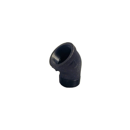Southland 1 In. 45 Deg. Street Malleable Black Iron Elbow 1/8 Bend 520-505HN