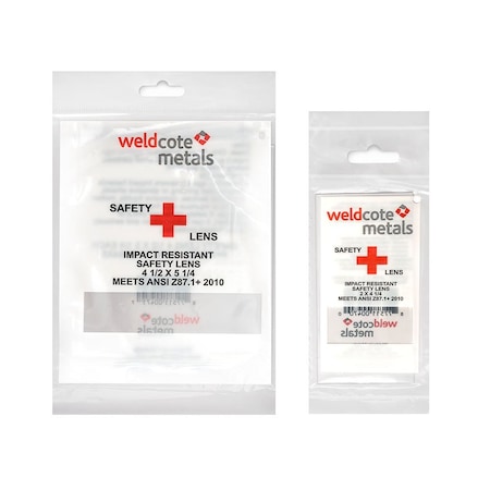 Weldcote Safety Lens, 4-1/2in x 5-1/4, 10PK SAFETYLENS4X5P