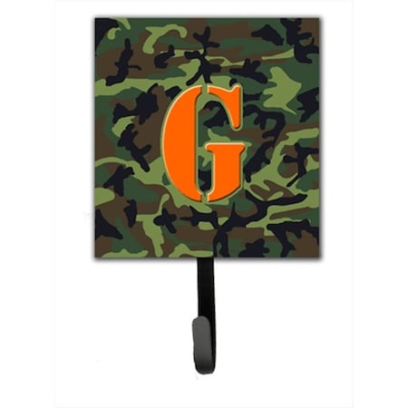 Carolines Treasures Letter G Initial Monogram - Camo Green Leash Holder Or Key Hook CJ1030-GSH4