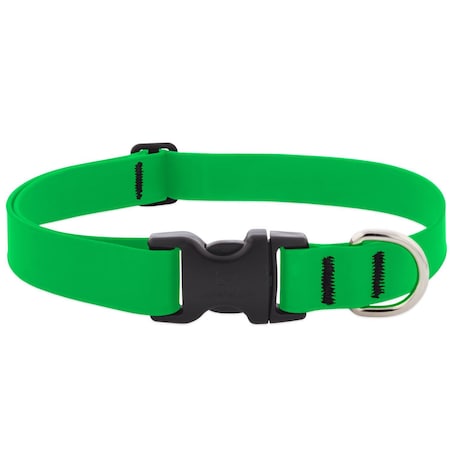Lupinepet Splash Neon Green BioThane Dog Adjustable Collar Large 28353