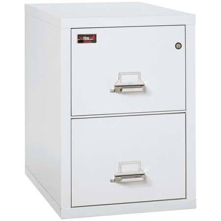 Fireking 2 Drawer, 2 Hr Fire & Impact Rated, Vertical, 31" depth Letter Arctic White 2-1929-2AW