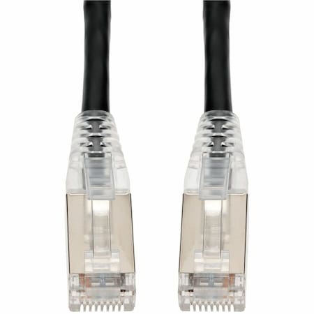 Add-On 20FT BLACK CAT 6 SHIELDED PVC ETHERNET CABLE SNAGLESS EASY CLEAR BOOT RJ-45 M/M ADD-20FCAT6S-BK