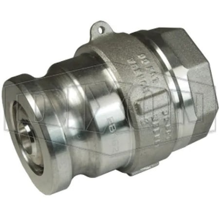 Dixon Bayco Dry Disconnect Cam and Groove Adapter, 2-1/2 x 2 in Nominal, Adapter x FNPT, Aluminum DBA61-200