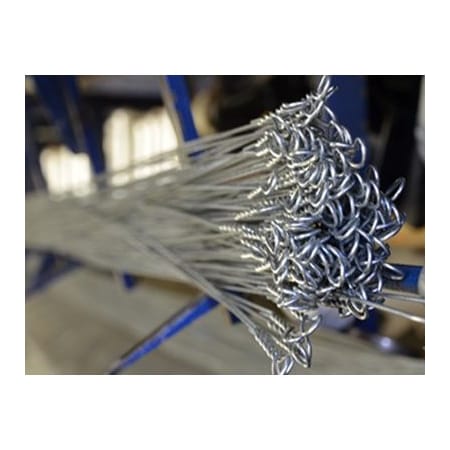 Accent Wire Products Wire Bale Ties, Galvanized, 11gx14, PK62 GWBT11GX14X62