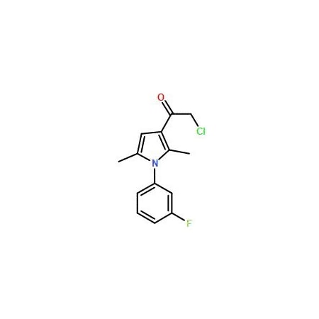 Ak Scientific 2-Chloro-1-[1-(3-fluorophenyl)-2, 5-dimethyl-1h-pyrrol-3-yl]ethanone (100mg), CAS 315710-85-1 V5106-100mg