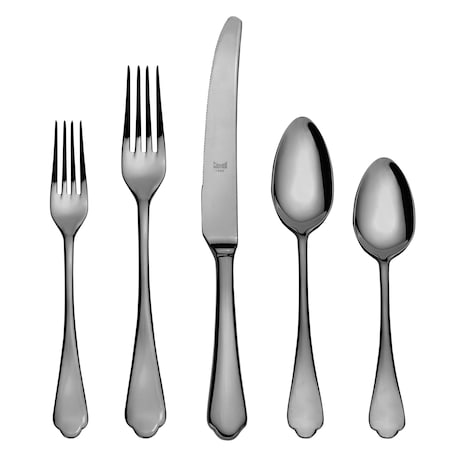Mepra Dolce Vita Black Gold Flatware  Set - 5 Pcs. 106422005ON