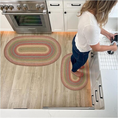 Homespice Decor Azalea Hudson Jute Braided Rugs - Oval - 2 ft 3 in x 3 ft 9 in 502148