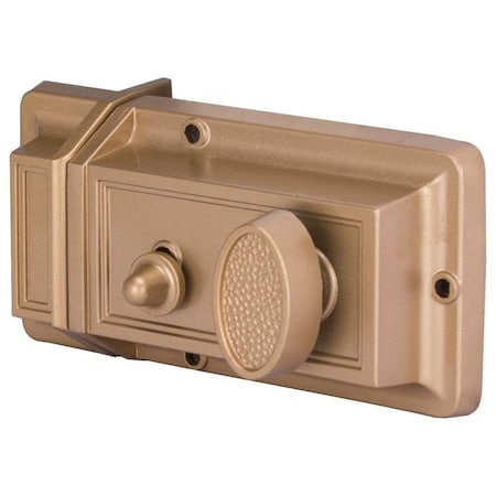 Prosource Rim Deadbolt, Keyed Different Key, Brass, Brass, Kwikset Keyway, 1-2-3/8 in Thick Door 6296453-PS