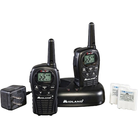 Midland Radio Two Way Radios, LCD, Black, 462 MHz, PR LXT500VP3