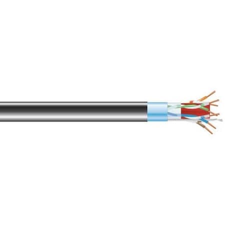 Black Box Cat6A Shld Bulk Cable F/Utp 1000 Pvc Bl C6ABC50S-BK-1000