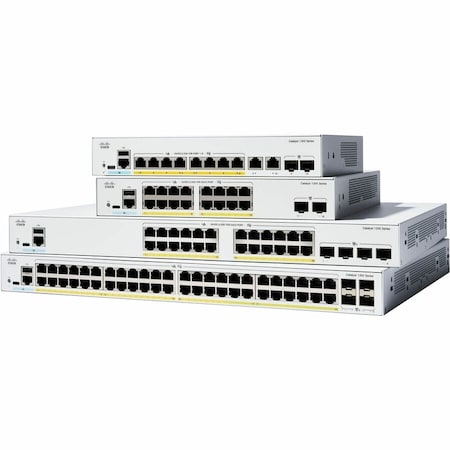 Cisco Catalyst 1200 8-port GE, PoE, Ext PS, 2x1G Combo C1200-8P-E-2G