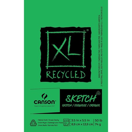Canson Canson  3.5 x 5.5 in. Recycled Sketch Pads - Extra Large 100510920