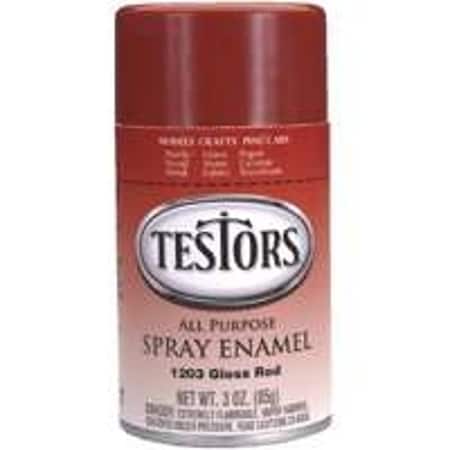 Testors Craft Spray Paint, Gloss, Red, 3 oz 1203T
