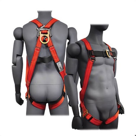 Liberty Line 3-Point Adjust Lightweight Full Body Harness, S/L, D-Ring and Mating Buckle Leg Closures FAL28000