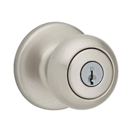 Kwikset Door Knob Lockset, 1 3/8-1 3/4" Thick 400CV-15-6AL-RCS