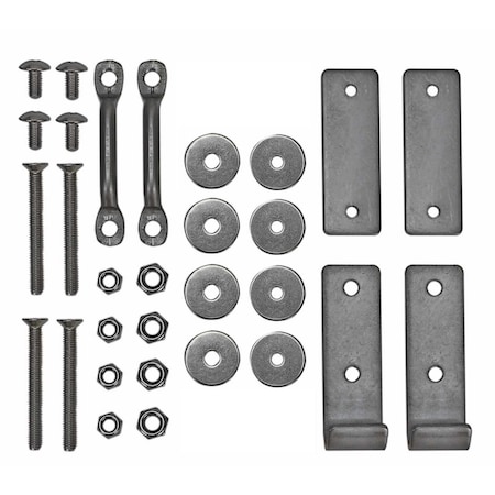 Extreme Max Extreme Max 3005.4089H J-Hooks & Footman Loops for Compact Folding Pontoon Ladder (3005.4089) 3005.4089H