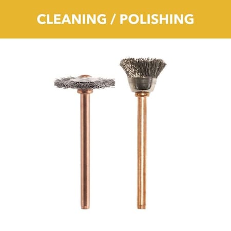 Dremel Stainless Steel Cleaning And Polishing Moto Tool Kit, 4PK 448