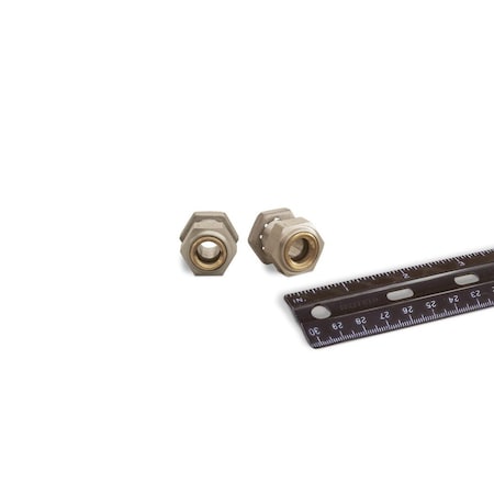 Oil-Rite Gasketed Window Sight Straight Thread - Straight w/Nut, 1/2in.-20, 11/16in., 125 PSI, Buna-N B2394-1