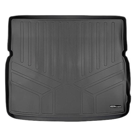 Smartliner All Weather Custom Fit Trunk Floor Mat Behind 2nd Row Cargo Liner for 2015-2021 Kia Sedona, Black SD0203