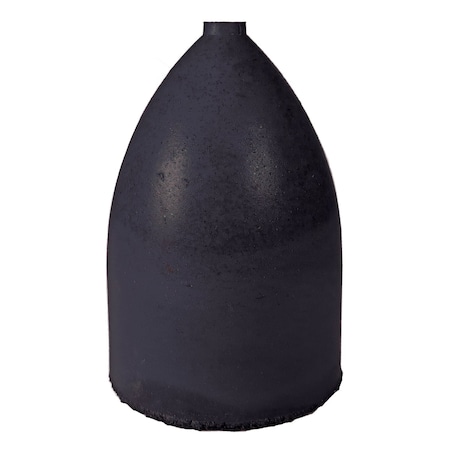 Dedeco RBR ABRASIVE CONE, BULLET 1-1/2" X 1", BLK CRS S/C 1/UNIT 0122