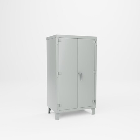 Pucel Super Heavy Duty Storage Cabinet, 36 in W x 66 in H x 24 in D, Gray SXHDSC-3660-24-3