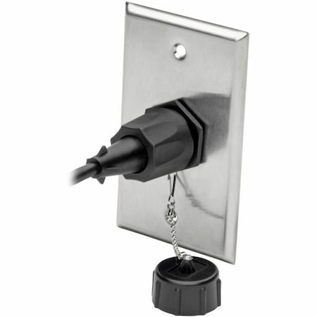 Tripp Lite KEYSTONE JACK CAT6/CAT5E, RJ45, SHIELDED, DUST CAP, INDUSTRIAL - 110 PUNCH DOWN,  N206-KJ01-IND