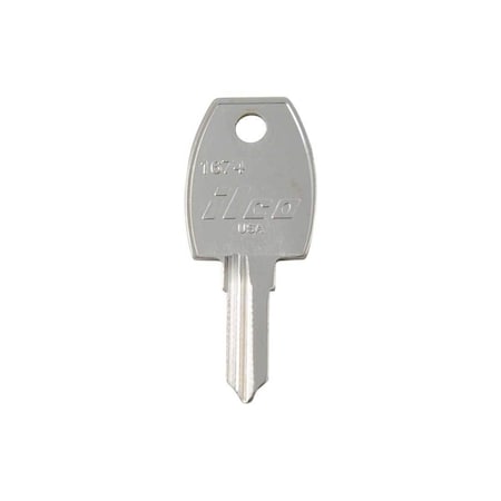 Kaba Ilco KEY BLANK NP ILCO KEY BLANK NICKEL PLATED 1674
