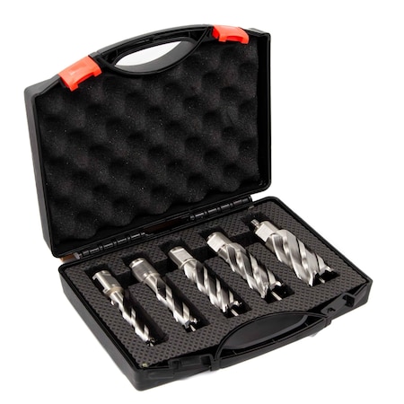 Drill America Annular Cutter Set 5 Pieces 2 Inch Depth of Cut DWC5-530-502