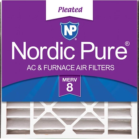 Nordic Pure 20x20x5 Pleated Air Filter, High Capacity, Electrostatically Charged Synthetic Media, MERV 8 20x20x5ABM8-1