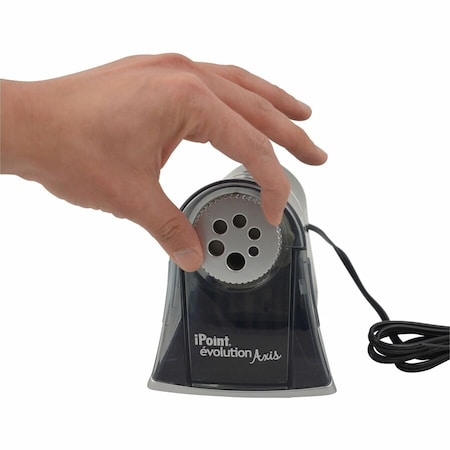 Acme United iPoint Evolution Axis Pencil Sharpener, Black ACM15509