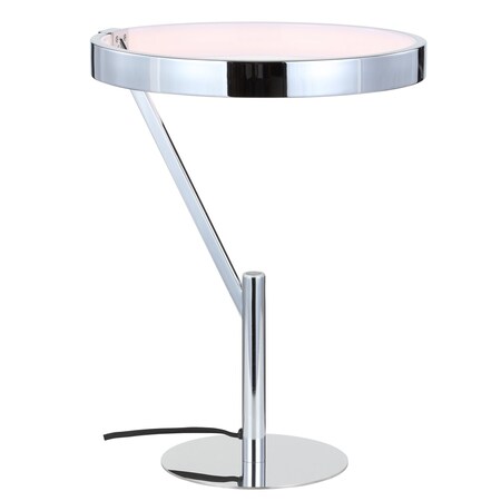 Jonathan Y Owen 18" Integrated LED Metal Table Lamp, Chrome JYL7014A