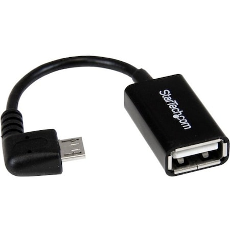Startech.Com StarTech.com 5in Right Angle Micro USB to USB OTG Host Adapter M/F UUSBOTGRA
