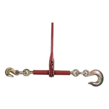 Mytee Products 5/16in-3/8in Heavy Duty Ratchet Chain Binder, 3/8in Grab Hook & 1/2in Slip Hook CBRS516-SH