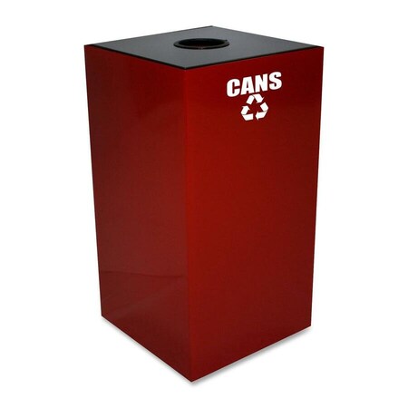 Witt Industries 28 gal Square Scarlet Red, Metal 28GC01
