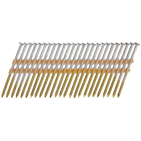 Pro-Fit ProFIT Collated Nail, 3 in L, 316 Stainless Steel, Round Head, Ring Shank 0710176S