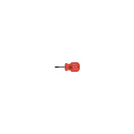 Xcelite Stubby Phillips Screwdriver, #1 x 1-1/4 in. Round Blade SX101