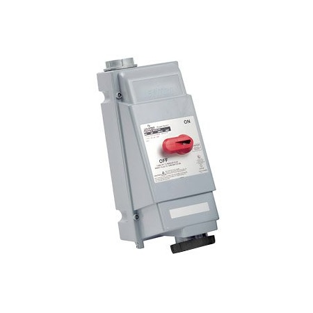 Leviton Industrial Grade Mechanical Interlock, Watertight, 60 Amp, 347/600VAC 3PY 560MI5W