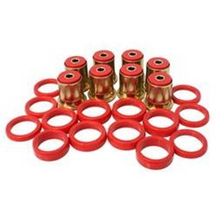Omnisports 3.3132R Rear Control Arm Bushings - Fits 66-87 Century, 67-88 Chevelle - Monte Carlo - Red OM3636829