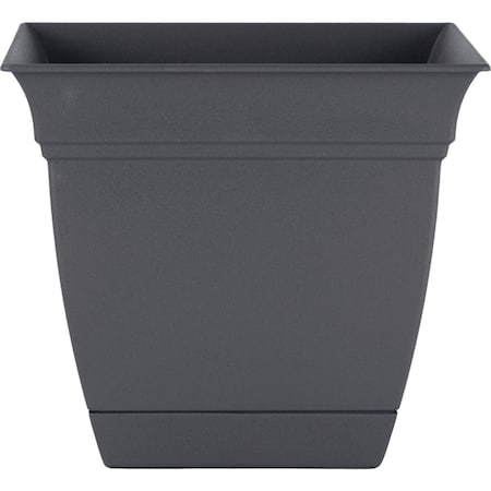 Hc Companies Eclipse 12'' x 12'' x 10.50'' Resin Warm Gray Planter ECP12000A42