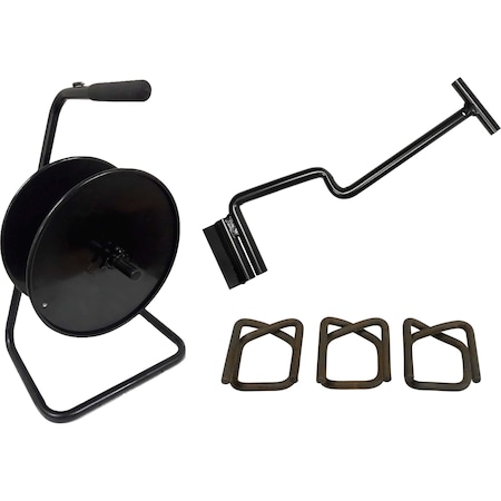 Encore Packaging Woven Polyester Strapping Kit for 1/2in with 6in Core ID, Economy CS12KO2-6