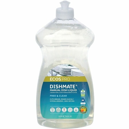 Ecos Pro Dishmate Manual Dish Liquid, 25 oz Bottle PL9721/6