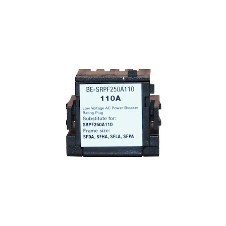 Brah Electric , replacement Spectra rating plugs rated for 110A, 250A sensor - SFDA, SFHA, SFLA, SFPA BE-SRPF250A110