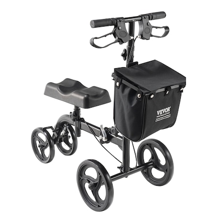 Vevor Knee Scooter Carbon Steel Folding Knee Walker Recovery Scooter 300LB Loads HFK-9270