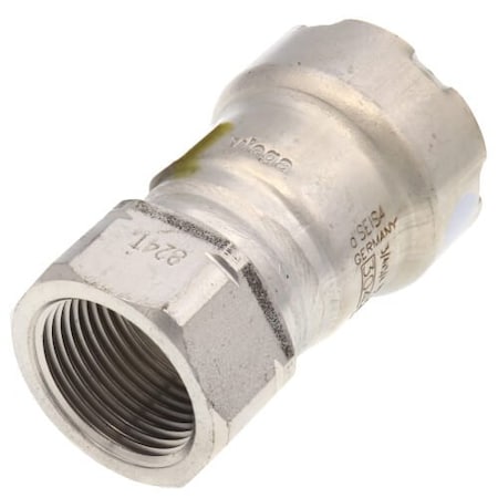 Viega MegaPress adapter P 0.75 FPT 0.75 304 stainless steel 95265