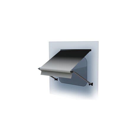 Lippert 66IN XL WINDOW AWNING ROLLER, BLACK FADE, BLACK WG V000396770