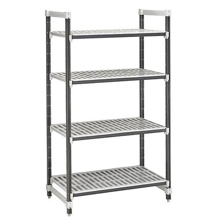 Cambro Shelving Unit, 72 in L, Speckled Gray EXU217264V4480
