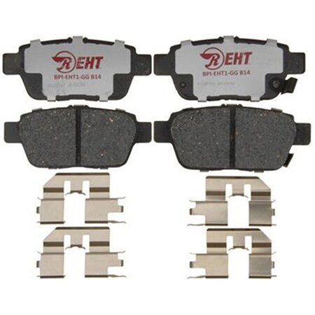 Rm Brakes EHT1103H Ceramic Brake Pad Set With Hardware R53-EHT1103H